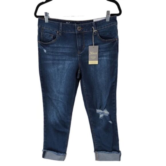Natural Reflections Women's Winston Cuffed Crop Jean - 8 - Picture 2 of 8